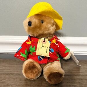 Vintage Eden Toys Paddington Bear in Hawaiian Shirt Plush